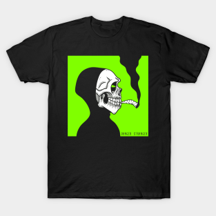 Smoke Weed T-Shirt - Smokey skull by DANGER STRANGER®